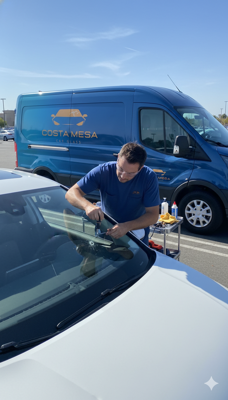 Costa Mesa Car Glass — Auto glass chip repair service