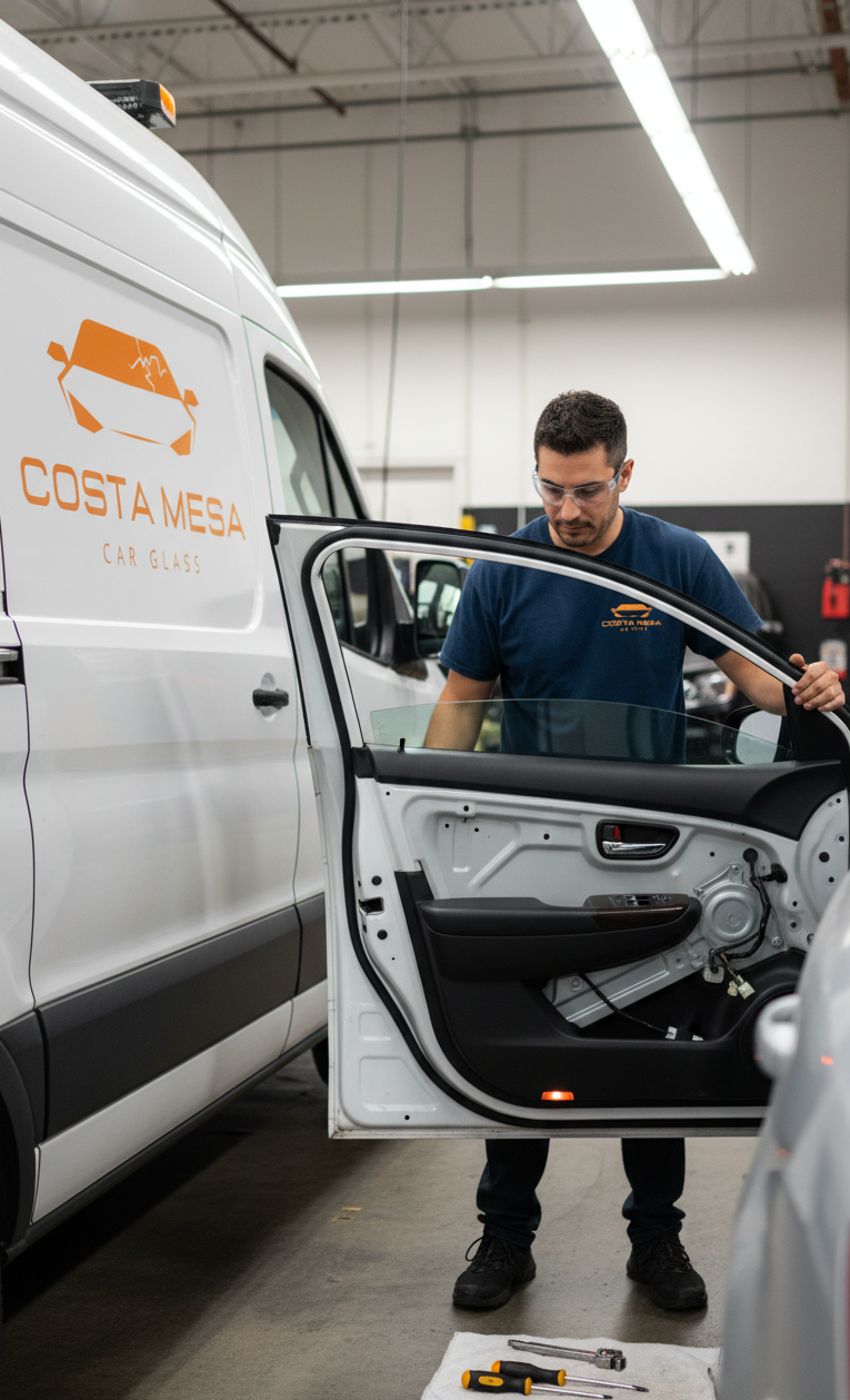 Costa Mesa Car Glass — Car door glass replacement service