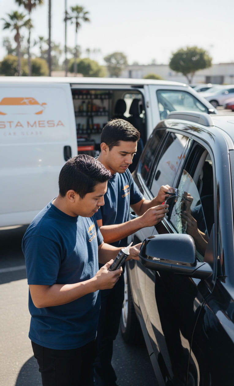 Costa Mesa Car Glass — Vent glass replacement service